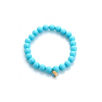 1 - Marakò woman elastic bracelet turquoise paste BR1633