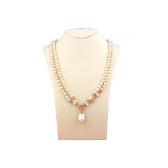 1 - Marakò women's necklace white cultured pearls CN3409