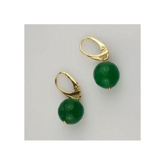 1 - Green agate earrings Marakò woman OR1093 with 925 Silver