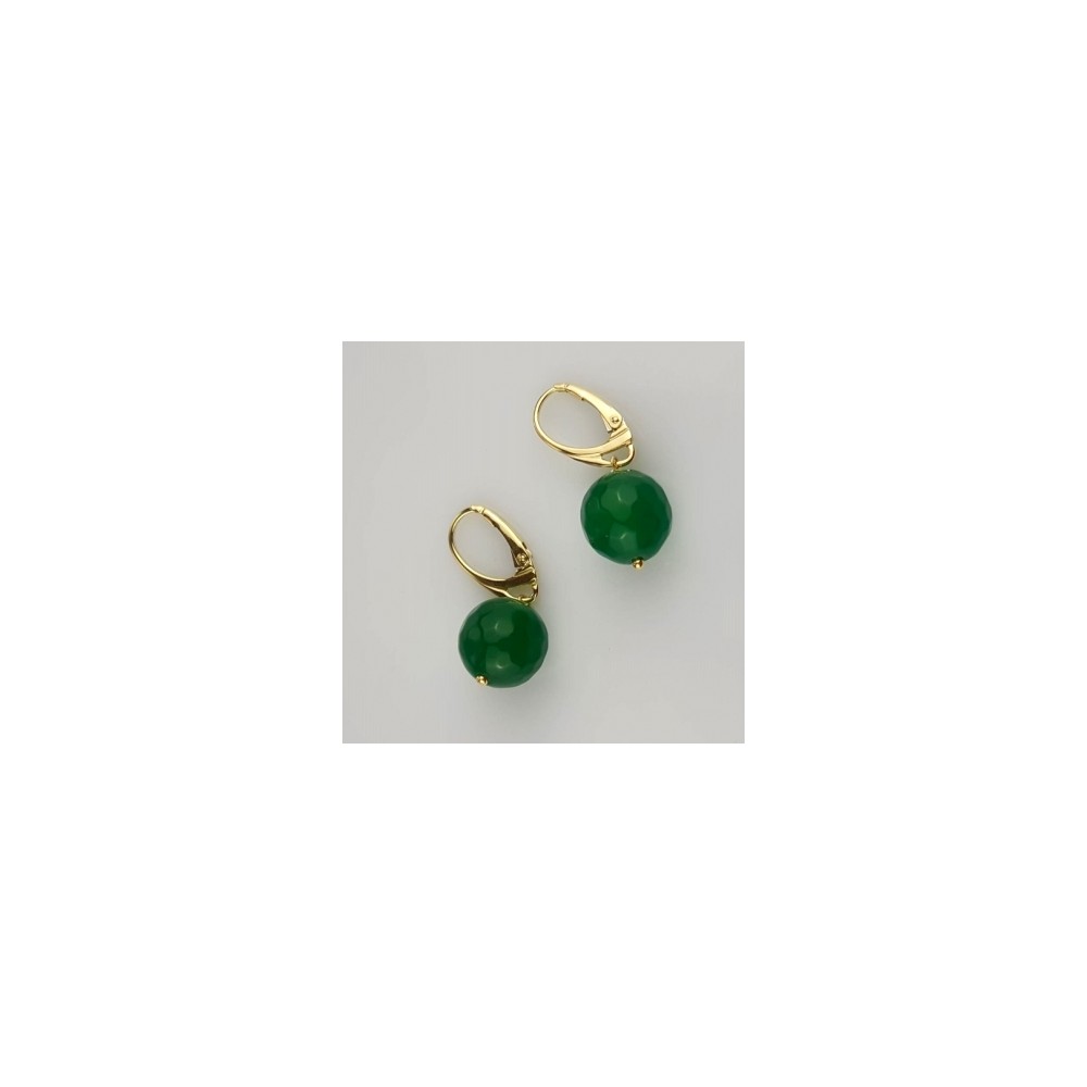 1 - Green agate earrings Marakò woman OR1093 with 925 Silver