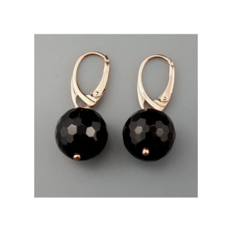 1 - Black agate earrings Marakò woman OR1317 with 925 Silver