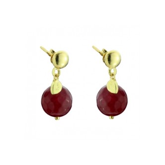 1 - Melina ruby agate earrings Marakò woman OR2316 with 925 Silver