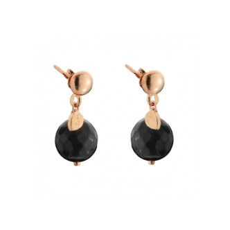 1 - Black melina agate earrings Marakò woman OR2318 with 925 Silver