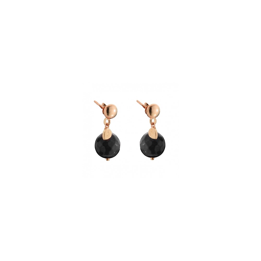 1 - Black melina agate earrings Marakò woman OR2318 with 925 Silver