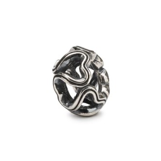 1 - Beads Heart tie Trollbeads Silver TAGBE-10246