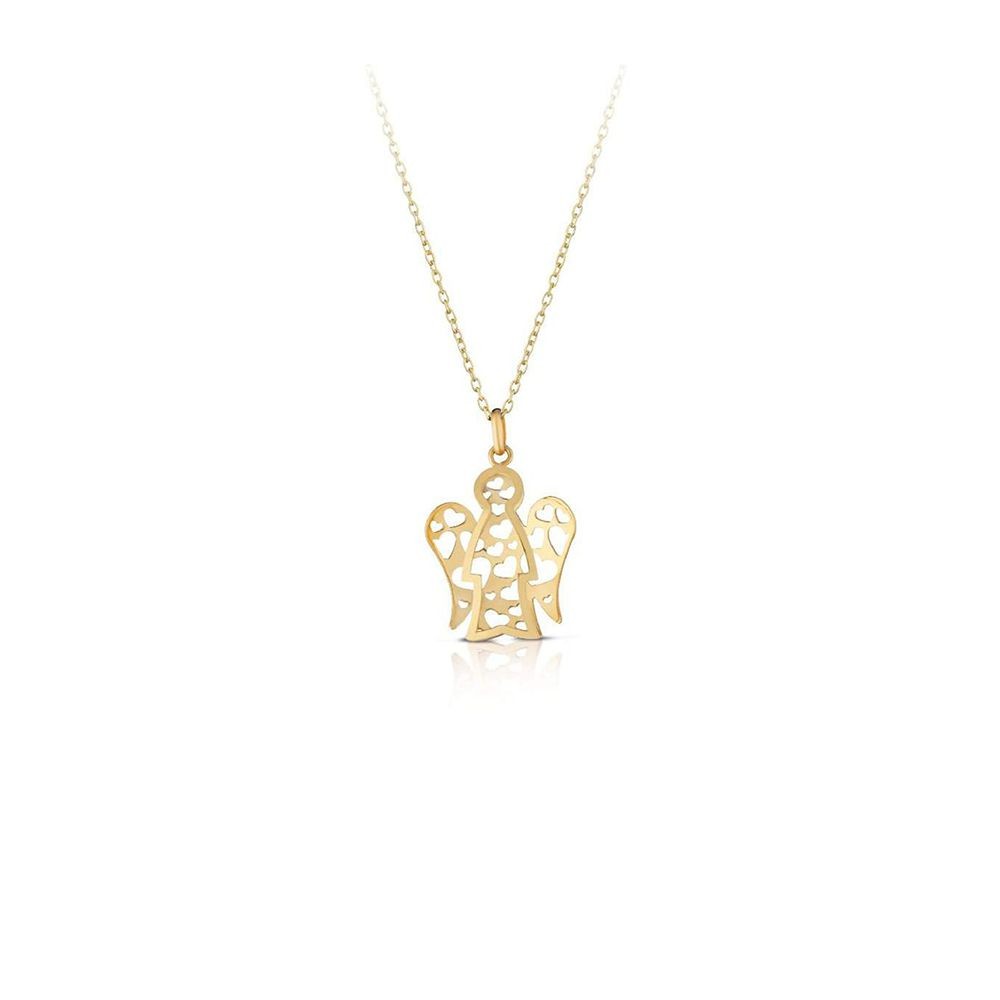 1 - Angelo Yellow Gold Necklace Roberto Giannotti NKT295 Angeli collection