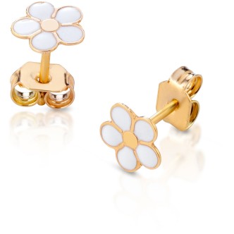 1 - Roberto Giannotti Flower Girl Earrings Rose Gold NKT268 Giardino degli Angeli collection