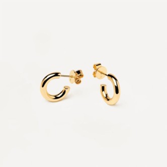 1 - PD Paola Supreme Cloud hoop earrings AR01-378-U Gold plated 925 silver