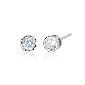 1 - Mabina woman light point earrings 563021 925 silver with zircons