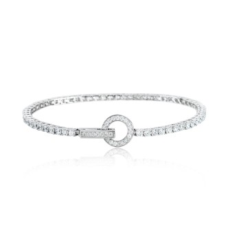 1 - Mabina women's tennis bracelet 533050 / S 925 silver with zircons