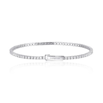 1 - Bracciale Tennis Mabina donna 533355/S Argento 925 con zirconi