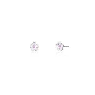 1 - Orecchini fiore Mabina donna 563341 Argento 925 con smalto