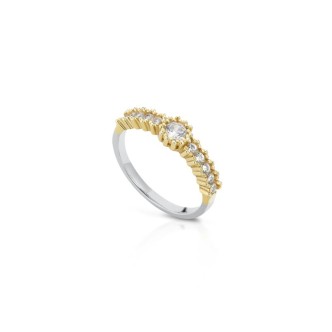 1 - Light point ring Silver white and yellow Giannotti GIA382-14