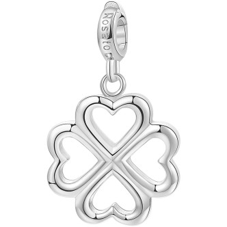 1 - Charm quadrifolgio Rosato donna RZ007R Argento 925 collezione Storie