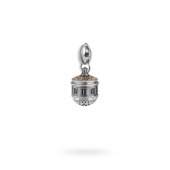 1 - Charm Santa Maria del Suffragio L'Aquila R329/RV/PCH/MO Argento 925 Ellius Gioielli