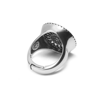 1 - Ring Rose Window Santa Maria Collemaggio L'Aquila Ellius Gioielli R450 / 12 / RV / PN 925 Silver