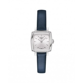 1 - Watch Tissot Lovely Square woman T058.109.16.031.00 steel leather strap