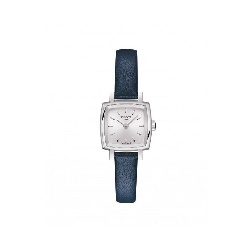 1 - Watch Tissot Lovely Square woman T058.109.16.031.00 steel leather strap