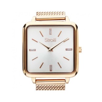 1 - Orologio solo tempo Times Square Stroili Oro rosa donna 1666732 cassa e bracciale acciaio