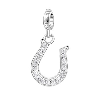 1 - Charm ferro di cavallo Rosato donna RZ013 Argento 925 collezione Storie