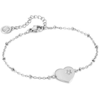 1 - Bracciale cuore Nomination Magic 028401/022 acciaio con cristalli