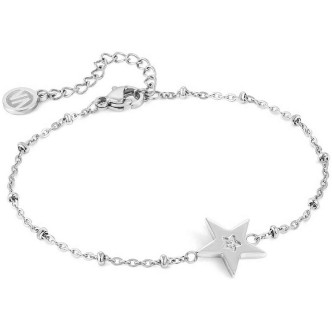 1 - Bracciale stella Nomination Magic 028401/023 acciaio con cristalli