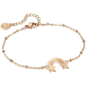 1 - Bracciale arcobaleno Oro Rosa Nomination Magic 028402/044 acciaio con zirconi