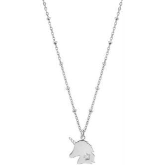 1 - Unicorn necklace Nomination Magic 028403/049 steel with crystals