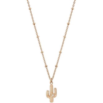 1 - Collana cactus Oro Rosa Nomination Magic 028404/046 acciaio con zirconi.