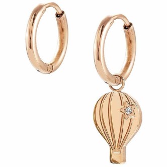 1 - Hot air balloon earrings Rose Gold Nomination Magic 028406/045 steel with zircon