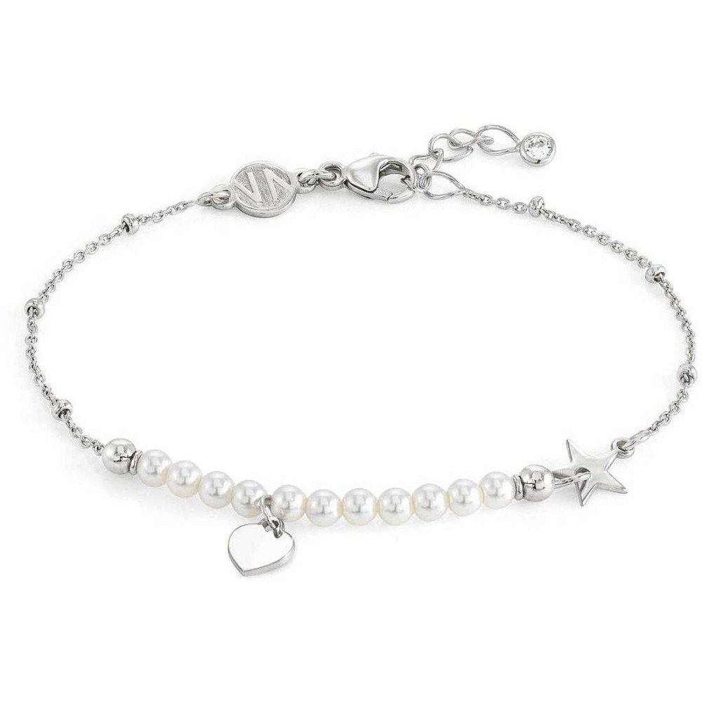 1 - Bracciale cuore con perle Nomination Melodie donna 147710/001 Argento 925