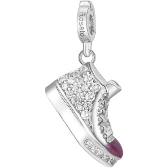 1 - Charm Sneaker Rosato donna RZ040R Argento 925 collezione Storie