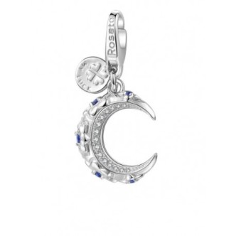 1 - Charm Rosé moon woman RLU013 925 Silver My Luck collection