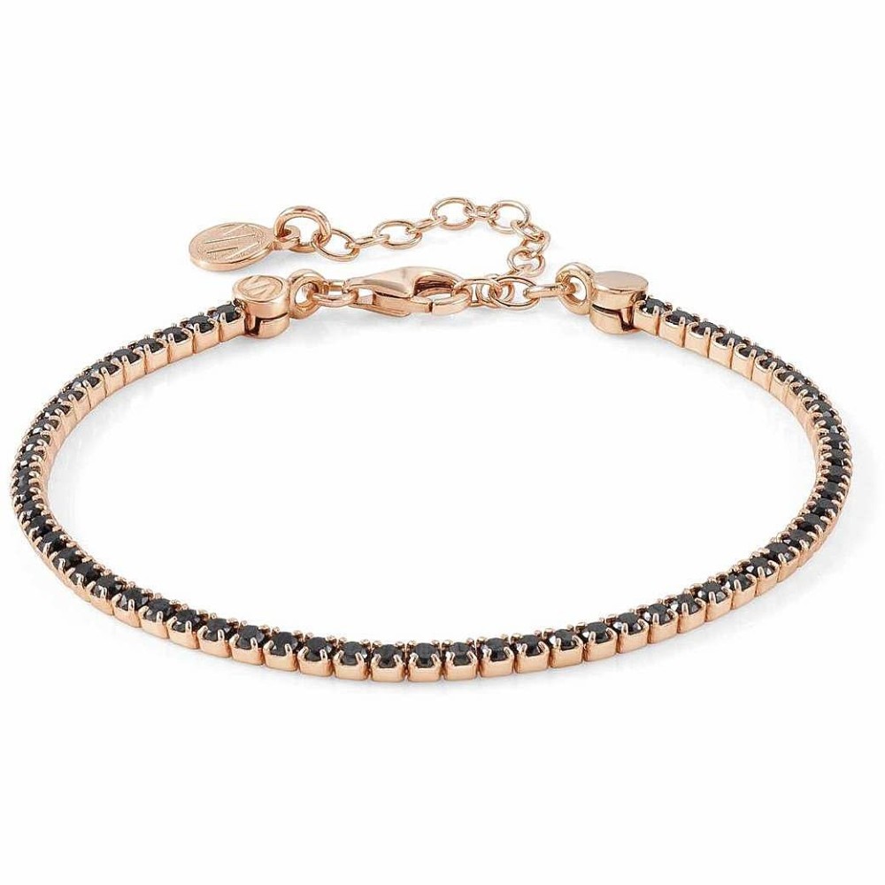 1 - Women's Tennis Chic & Charm Nomination Bracelet Silver 925 Rose Gold 148601/011