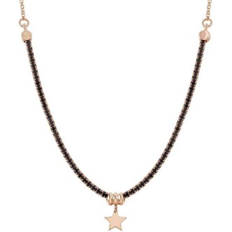 1 - Tennis Chic Necklace & Charm Nomination 148602/033 star woman Silver 925 Rose Gold