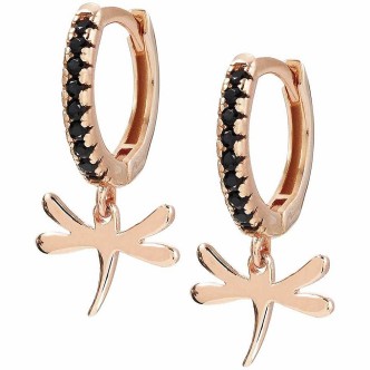 1 - Dragonfly earrings Chic & Charm Nomination 148604/045 woman Silver 925 Rose Gold