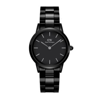 1 - Orologio Daniel Wellington nero Iconic Link Ceramic donna DW00100414