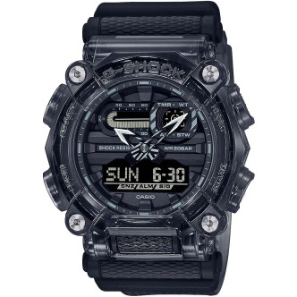 1 - Casio G-Shock Skeleton watch black transparent man GA-900SKE-8AER resin case and bracelet