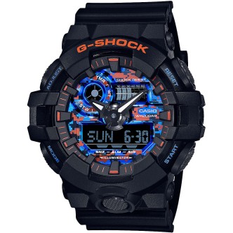 1 - Orologio G-Shock arancione City Camo Edizione Limitata uomo GA-700CT-1AER cassa e bracciale resina