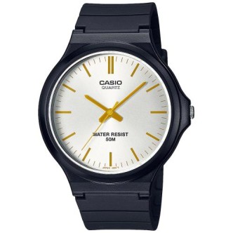 1 - Casio Collection woman time only watch black rubber MW-240-7E3VEF resin