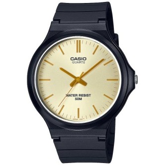 1 - Casio Collection woman time only watch black rubber MW-240-9E3VEF resin