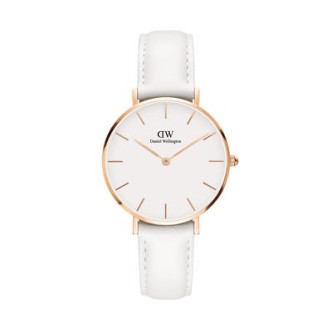 1 - Daniel Wellington white Petite Bondi woman watch DW00100189 leather strap