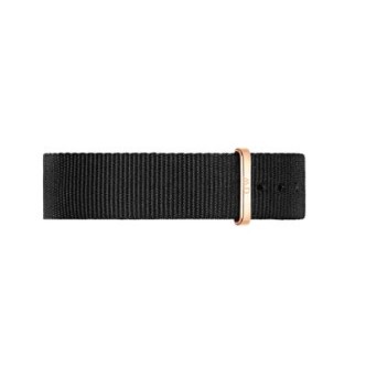 1 - Daniel Wellington black Classic Cornwall Rose Gold watch DW00100257 NATO strap