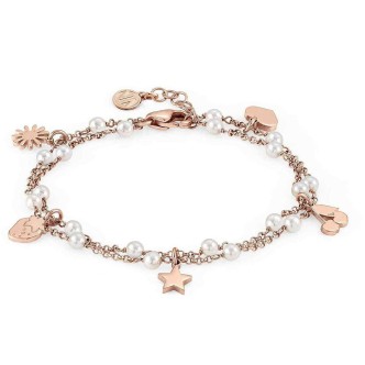 1 - Bracciale Nomination Mon Amour 027246/050 acciaio ed Argento con perle