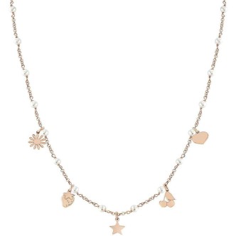 1 - Collana Nomination Mon Amour 027250/050 acciaio ed Argento con perle