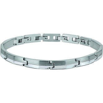 1 - Bracciale Carve Breil uomo TJ2988 acciaio lucido e satinato