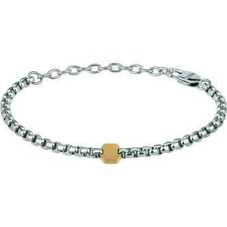 1 - Bracciale Kaleido Breil uomo TJ2993 acciaio con esagono