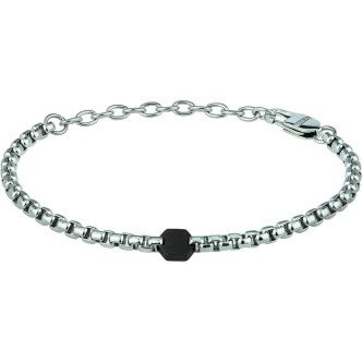 1 - Breil Kaleido men's bracelet TJ2992 steel with hexagon