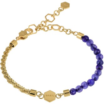 1 - Breil women's purple Kaleido bracelet TJ2999 gold-colored steel with amethyst