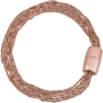 1 - Bracciale 6 catene Magnetica System Breil donna acciaio Oro Rosa TJ2982